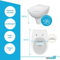 TECE Vorwandelement Design WC Beschichtung Drückerplatte WC Deckel Set