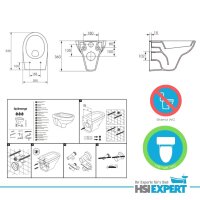 TECE Vorwandelement Design WC Beschichtung Drückerplatte WC Deckel Set