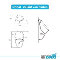 Geberit Duofix Urinal Element Universal Drückerplatte Urinal ohne Deckel Set