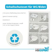 WC-Schallschutz Set für WC oder Bidet