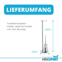 Toilettenpapierhalter Standmodell/WC-B&uuml;rste OUTLINE