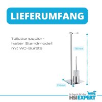 Toilettenpapierhalter Standmodell/WC-B&uuml;rste OUTLINE