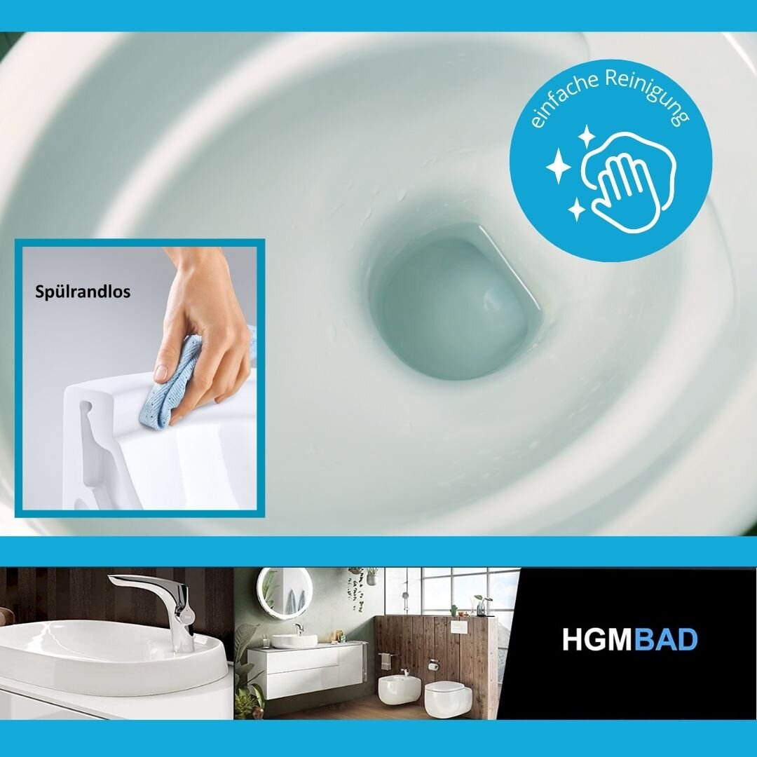 Geberit iCon WC spülrandlos WC Sitz Beschichtung Anschlussset, 324,90 € | WCs & Toiletten
