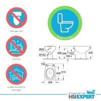 Premium Stand WC Spülkasten Waschbecken Armatur