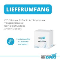 Villeroy Boch Architectura WC Set WC-Sitz DirectFlush Spülrandlos Anschlussset