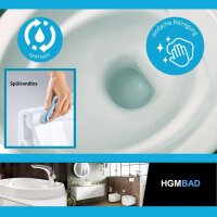 Bernado Hänge WC spülrandlos mit Beschichtung und Schallschutz