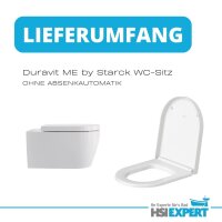 Duravit WC-Sitz ME by Starck weiß Scharniere Edelstahl