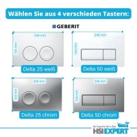 Geberit Duofix Vorwandelement WC spülrandlos Waschtisch Grohe Armatur Siphon Komplett-Set