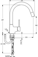 Ideal Standard NORA Einhebel-K&uuml;chenarmatur