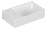 Villeroy & Boch Avento Handwaschbecken mit Waschtischunterschrank mit 1 Tür crystal white Waschtisch weiß
