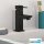 HGMBAD Waschtischarmatur HAMBURG Wasserhahn Bad mit Ablaufgarnitur, Mischbatterie mit Pop Up Abflussstopfen in Schwarz matt