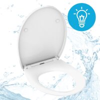 HGMBAD WC Sitz Duroplast LED Toilettensitz mit LED...