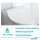 HGMBAD WC Sitz Duroplast LED Toilettensitz mit LED Nachtlicht Toilettendeckel mit Absenkautomatik und Schnellverschluss