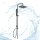 HGMBAD BORABORA Duschset Regendusche ohne Armatur, Duschsystem mit Kopfbrause und Handbrause, Duschbrause, Dusche Schwarz matt