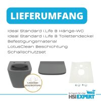 Ideal Standard Wandtiefspül-WC i.life B Randlos Grau...