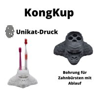 KongKup Gorilla 3D Druck Zahnbürstenhalter Zahnpflege Bad