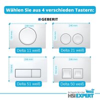 Geberit Duofix Vorwandelement Grohe WC spülrandlos Beschichtung Komplett-Set