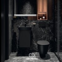 Handwaschbecken mit Unterschrank Ideal Standard Connect Air schwarz Gästebad