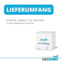 Duravit WC-Sitz Happy D. 2 weiß Scharniere Edelstahl